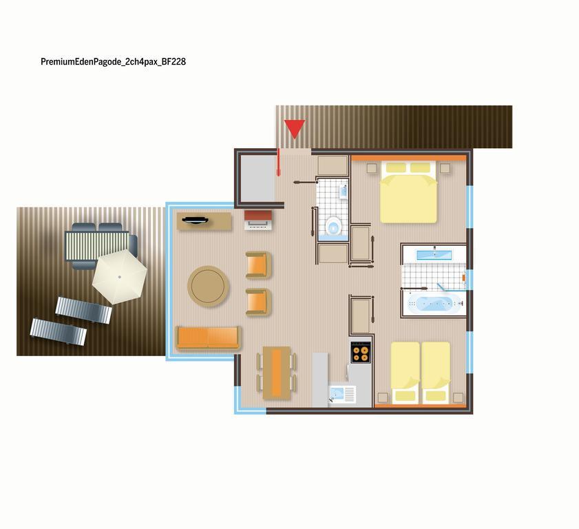 Hotel Center Parcs Les Bois Francs Verneuil d'Avre et d'Iton Habitación foto